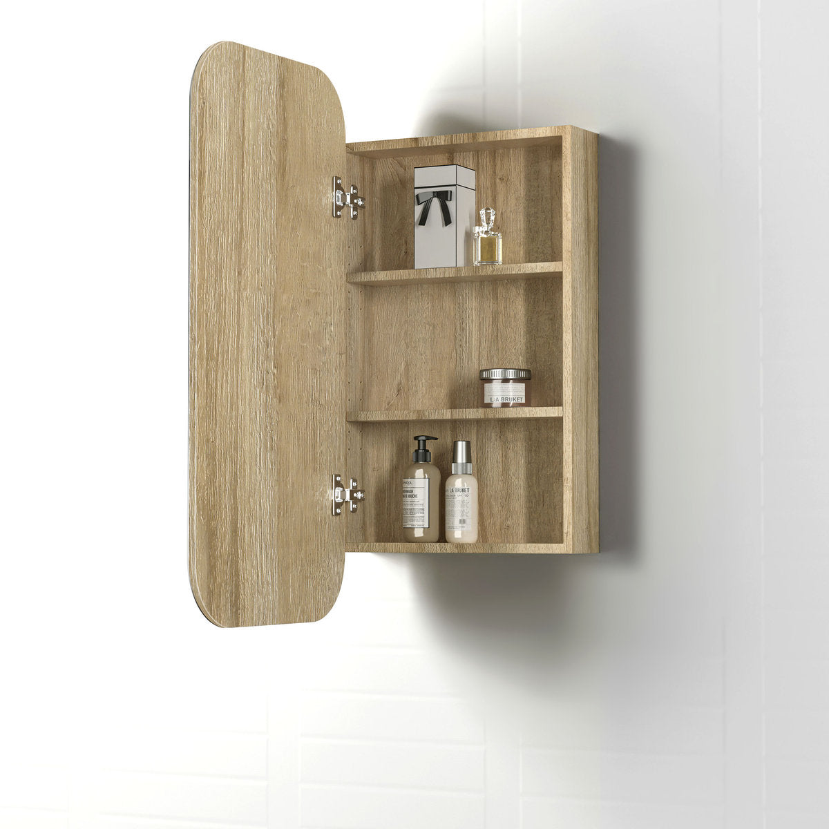 Otti Newport 900x450 Natural Oak Shaving Cabinet