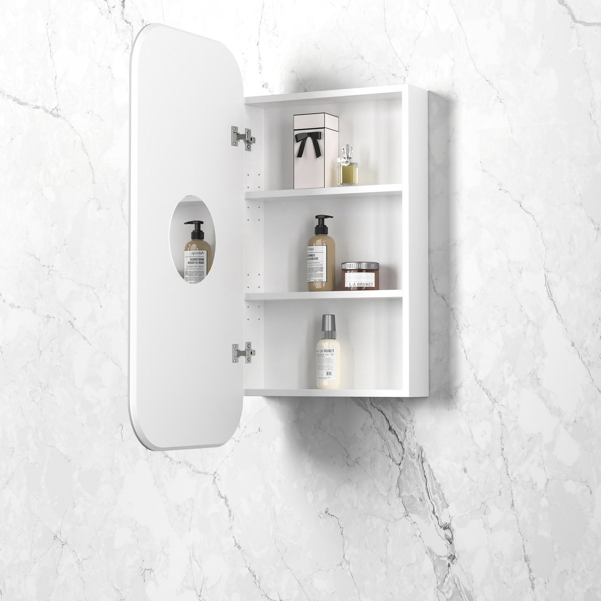Otti Newport 900x450 White Shaving Cabinet