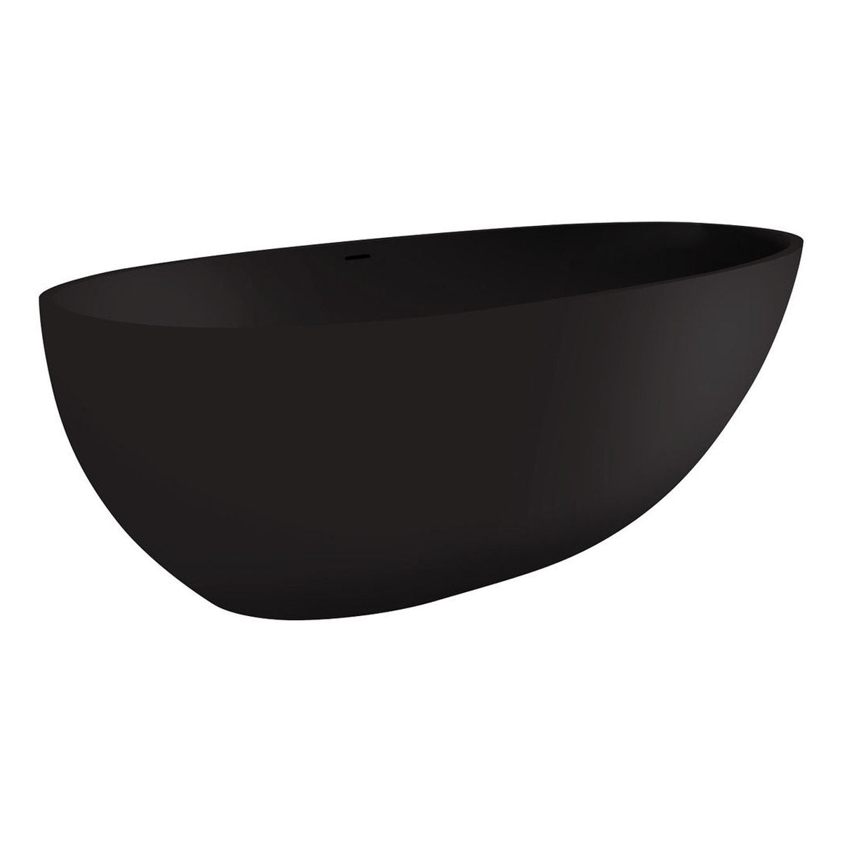 Fienza Bahama Solid Surface Bath, Matte Black, 1700mm