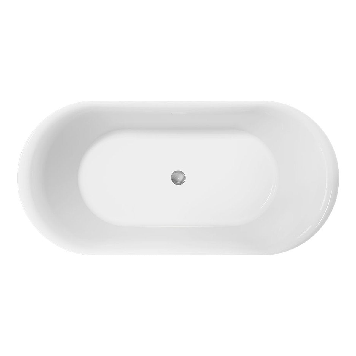 Fienza Empire Slim Freestanding Solid Surface Bath, 1500mm, Matte White