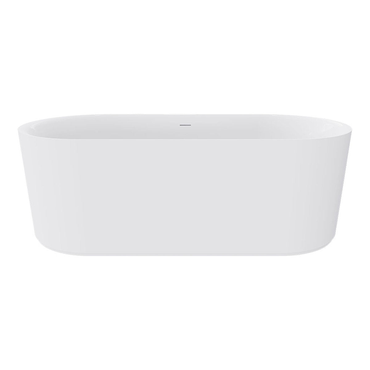 Fienza Empire Slim Freestanding Solid Surface Bath, 1700mm, Matte White