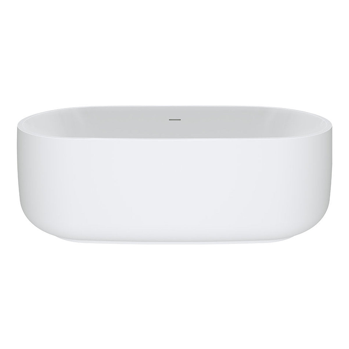 Nuvola Solid Surface Bath, 1600mm, Matte White