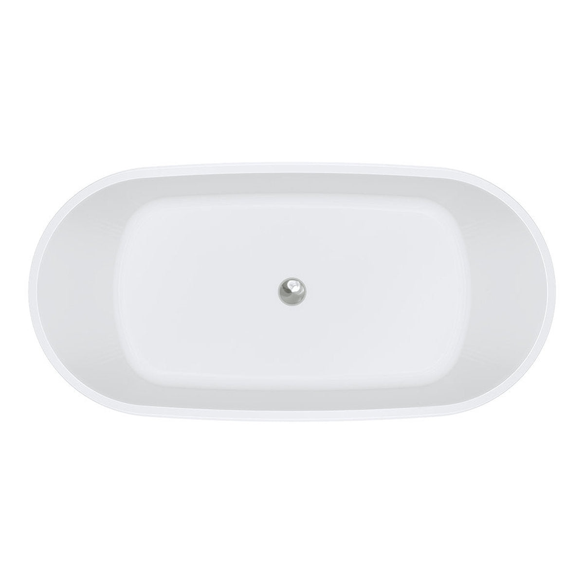 Nuvola Solid Surface Bath, 1600mm, Matte White