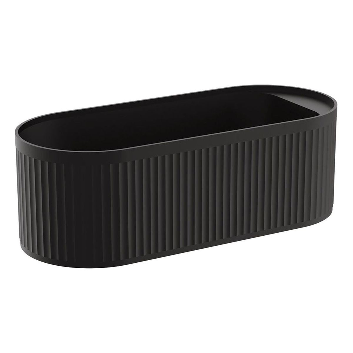 Minka Solid Surface Bath, 1700mm, Matte Black