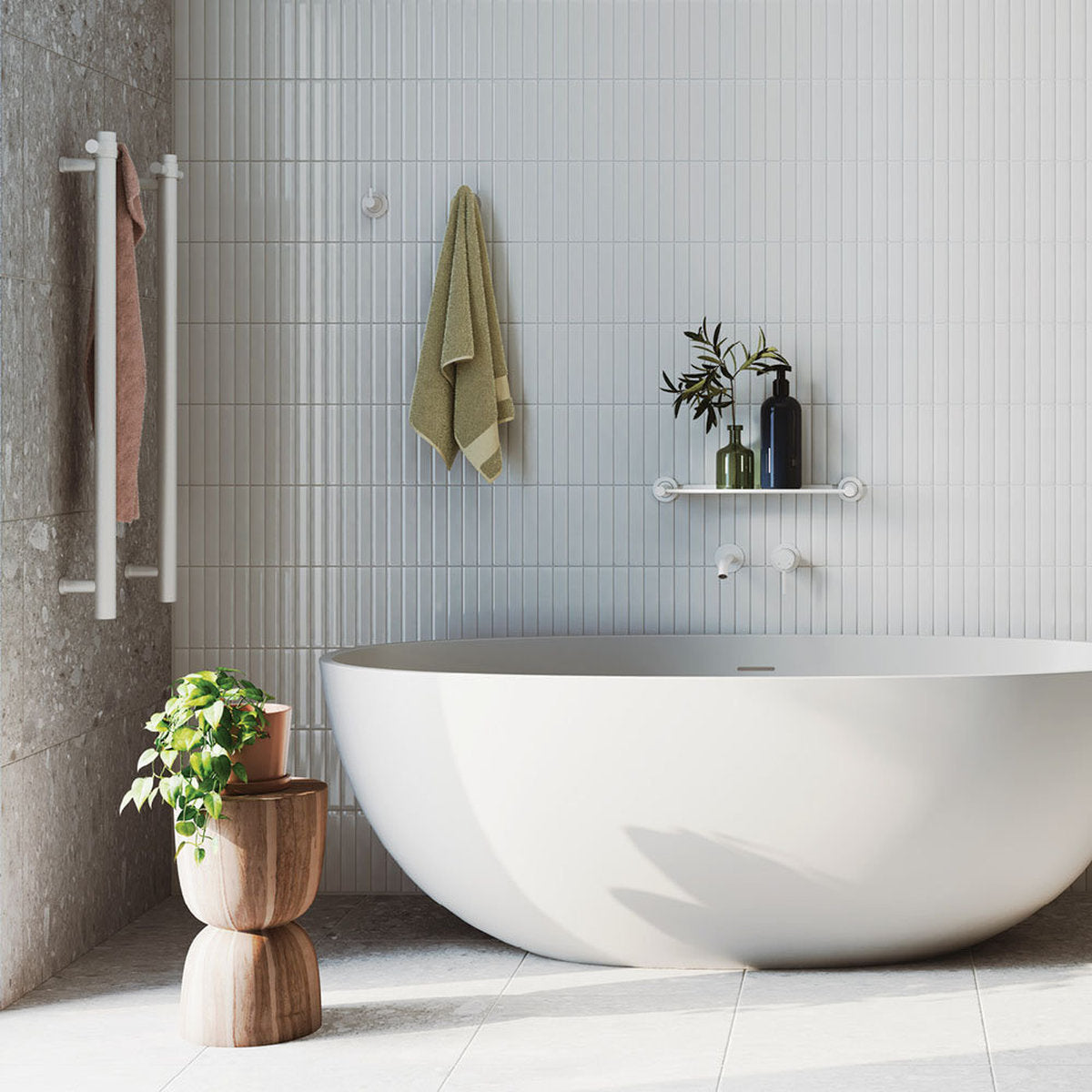Fienza Sasso Solid Surface Bath, 1650mm