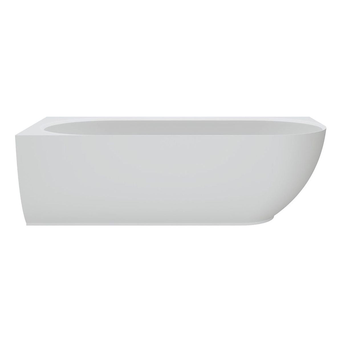 Matta Right-Hand Solid Surface Corner Bath, 1700mm