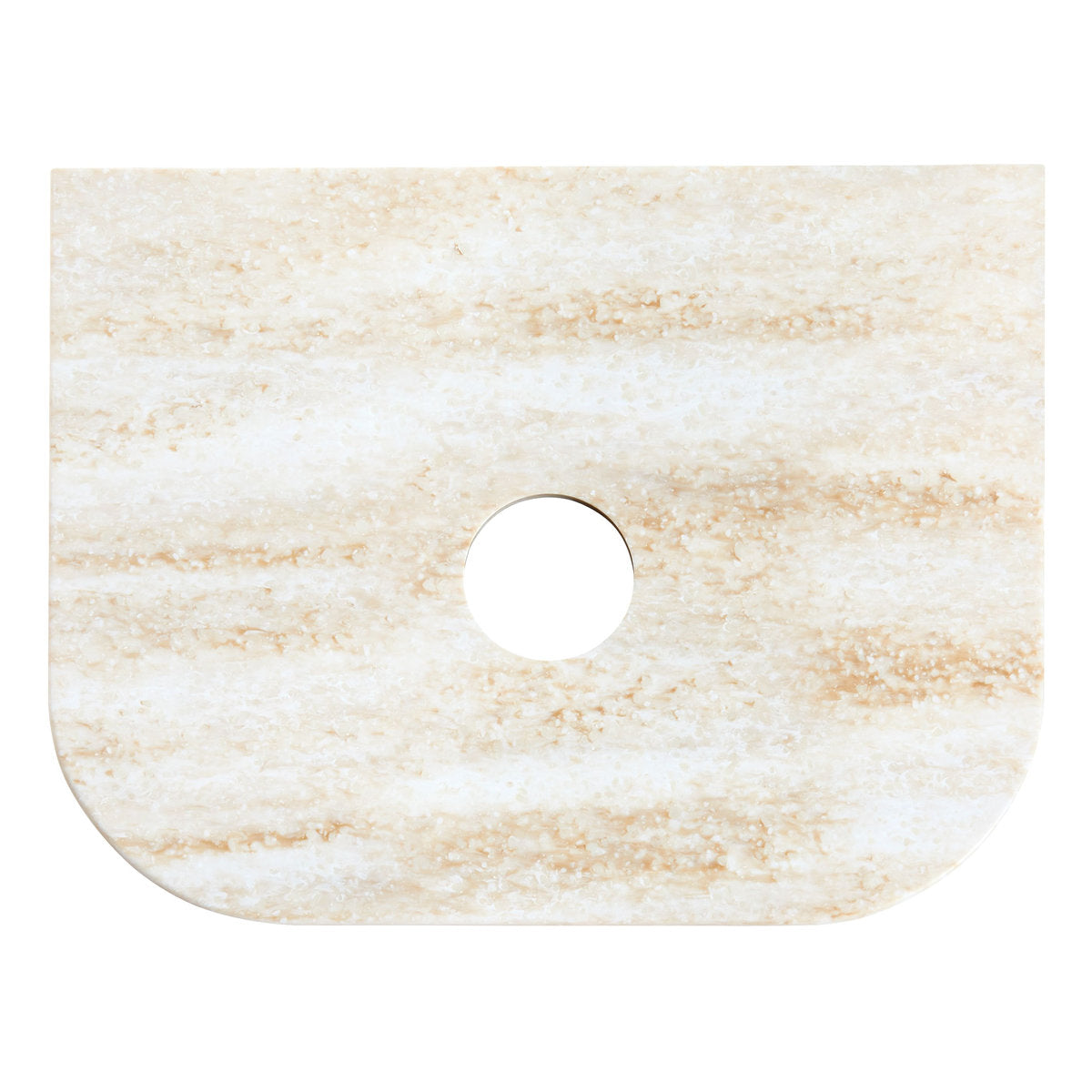 Bondi Woodland Oak 600mm Fluted Curve Vanity