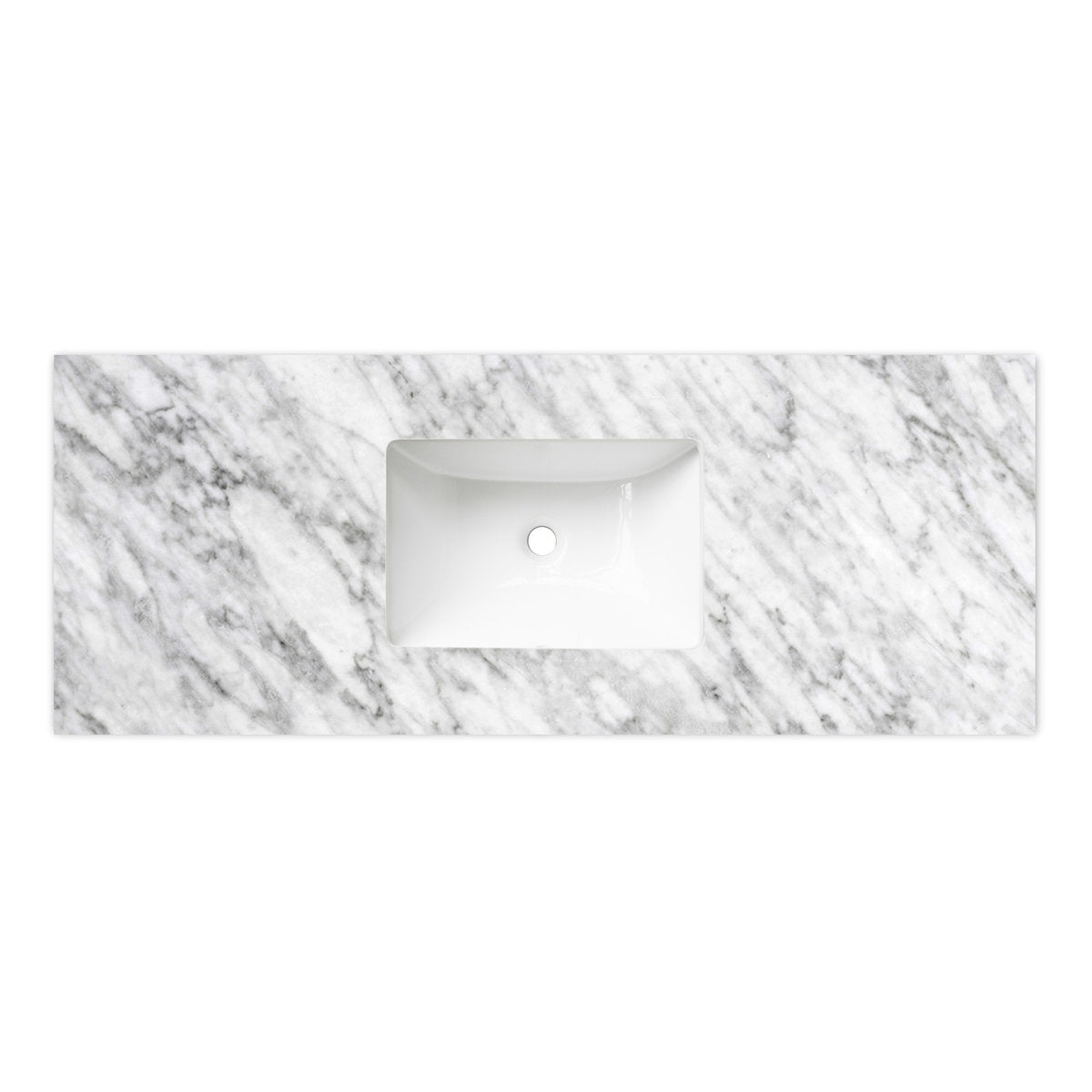 Otti Natural Carrara Marble Top with Undermount Basin 1200