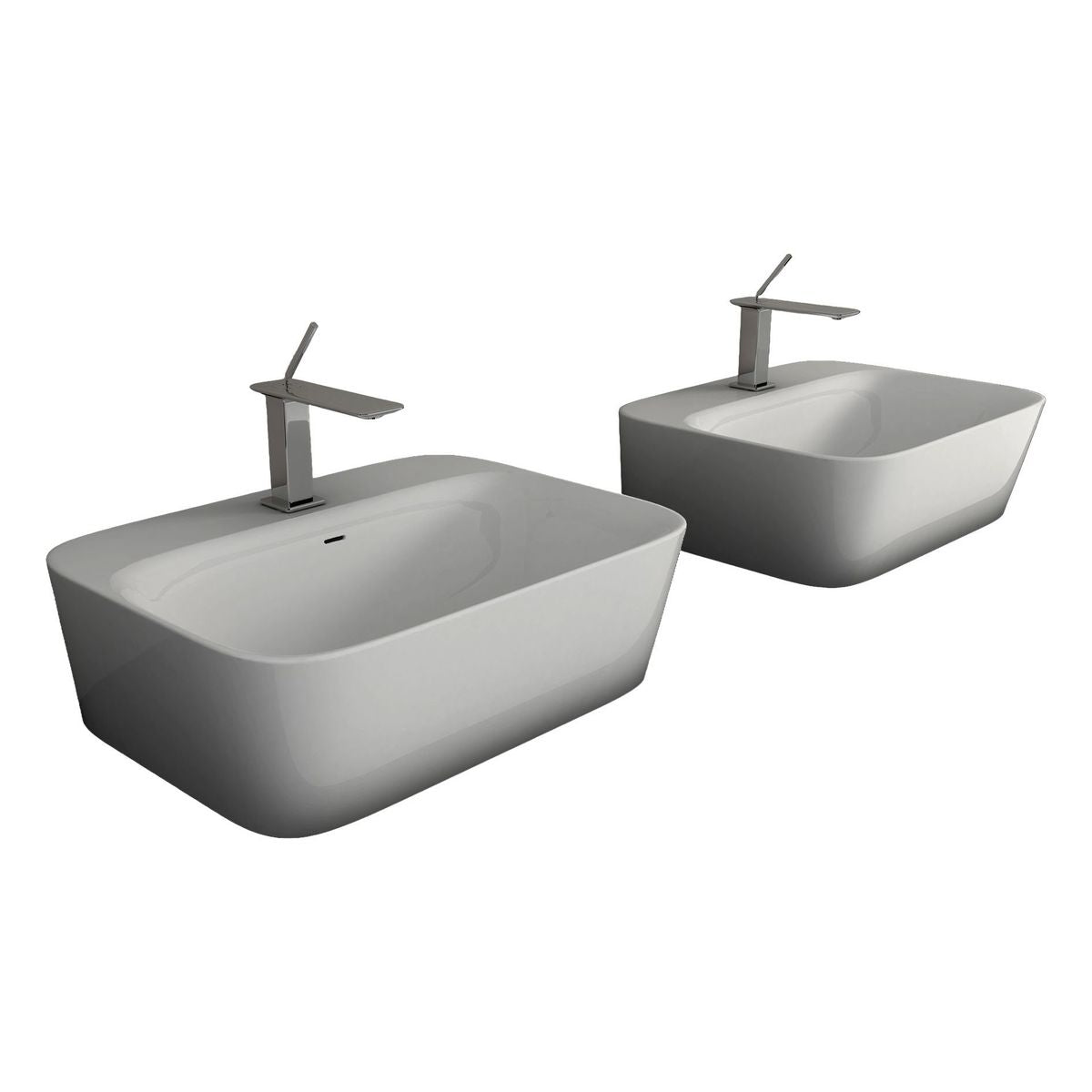 Studio Bagno Soul 4H Bench Basin - 1 Taphole