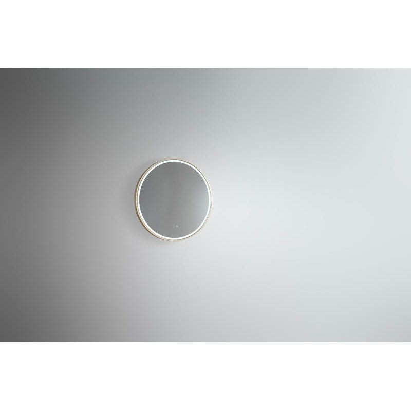 Sphere 800 LED Mirror with Dimester and Portable Magnifier - Baltic Brass