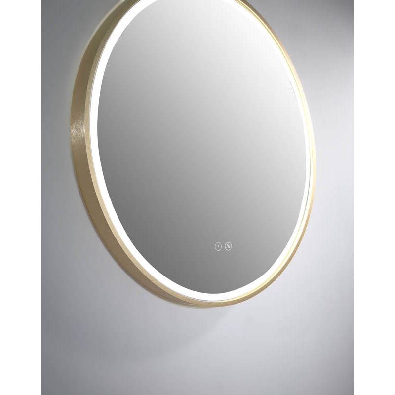 Sphere LED Mirror S60D-BB Brushed Brass