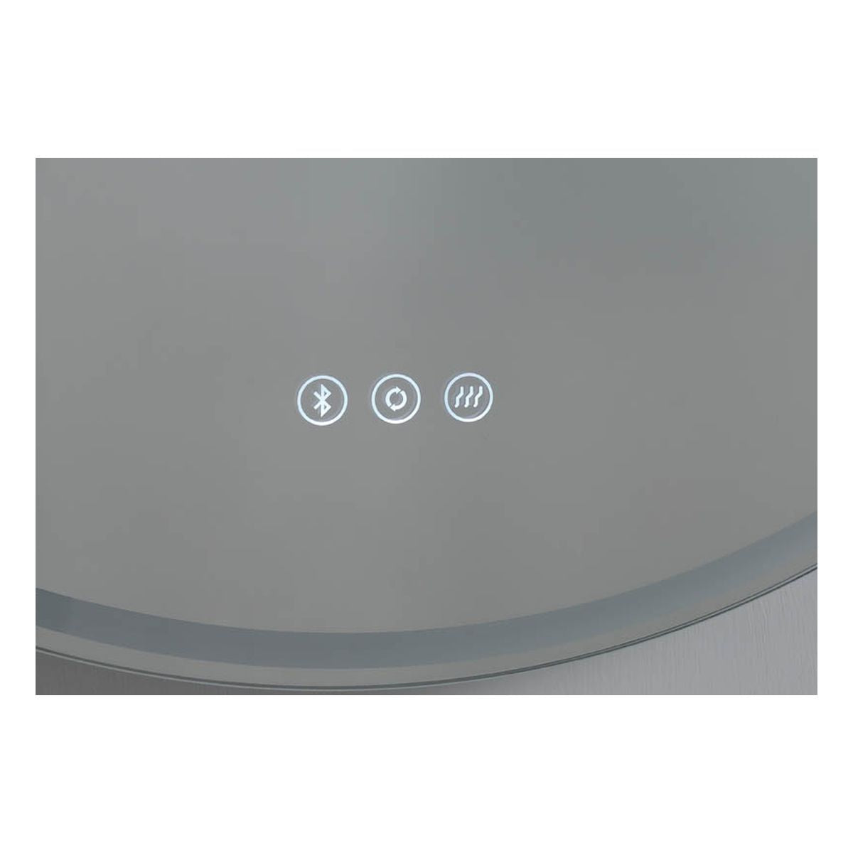 Sphere 600 LED Mirror with Bluetooth Speakers, Dimester and Portable Magnifier - Frameless