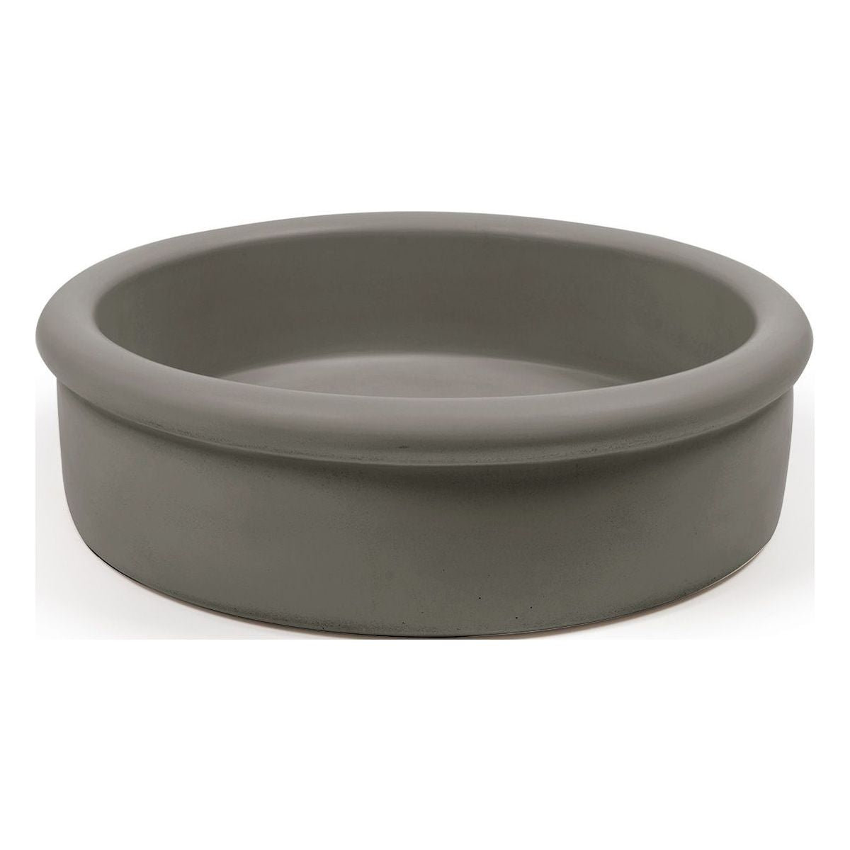Nood Surface Mount Tubb Basin in Mid Tone Grey