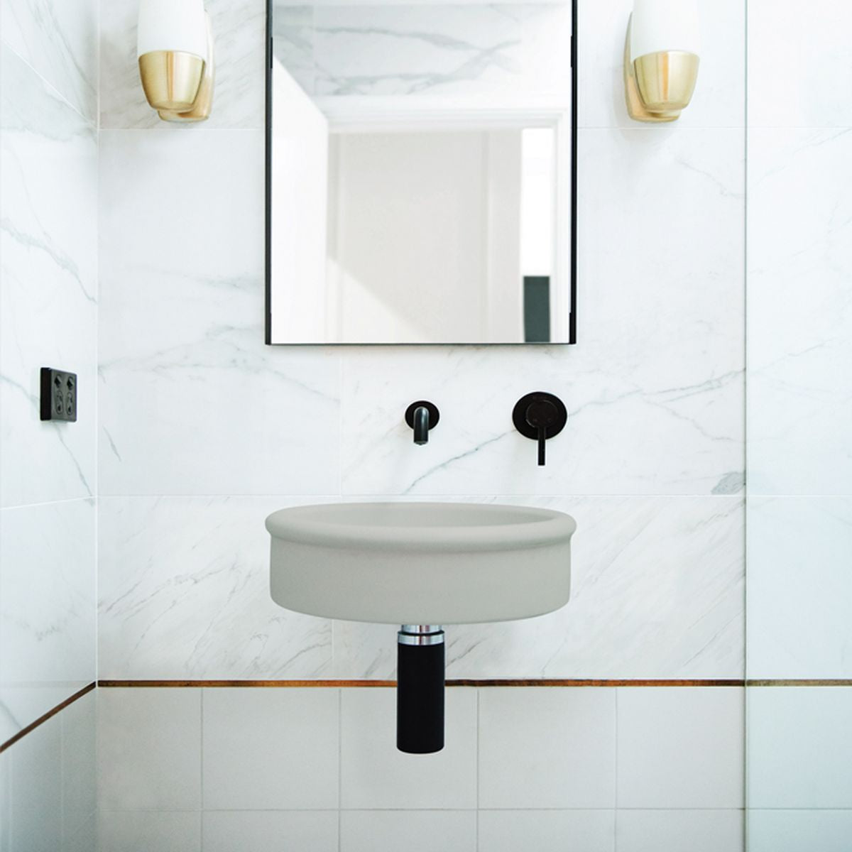 Nood Wall Mount Tubb Basin in Cloud