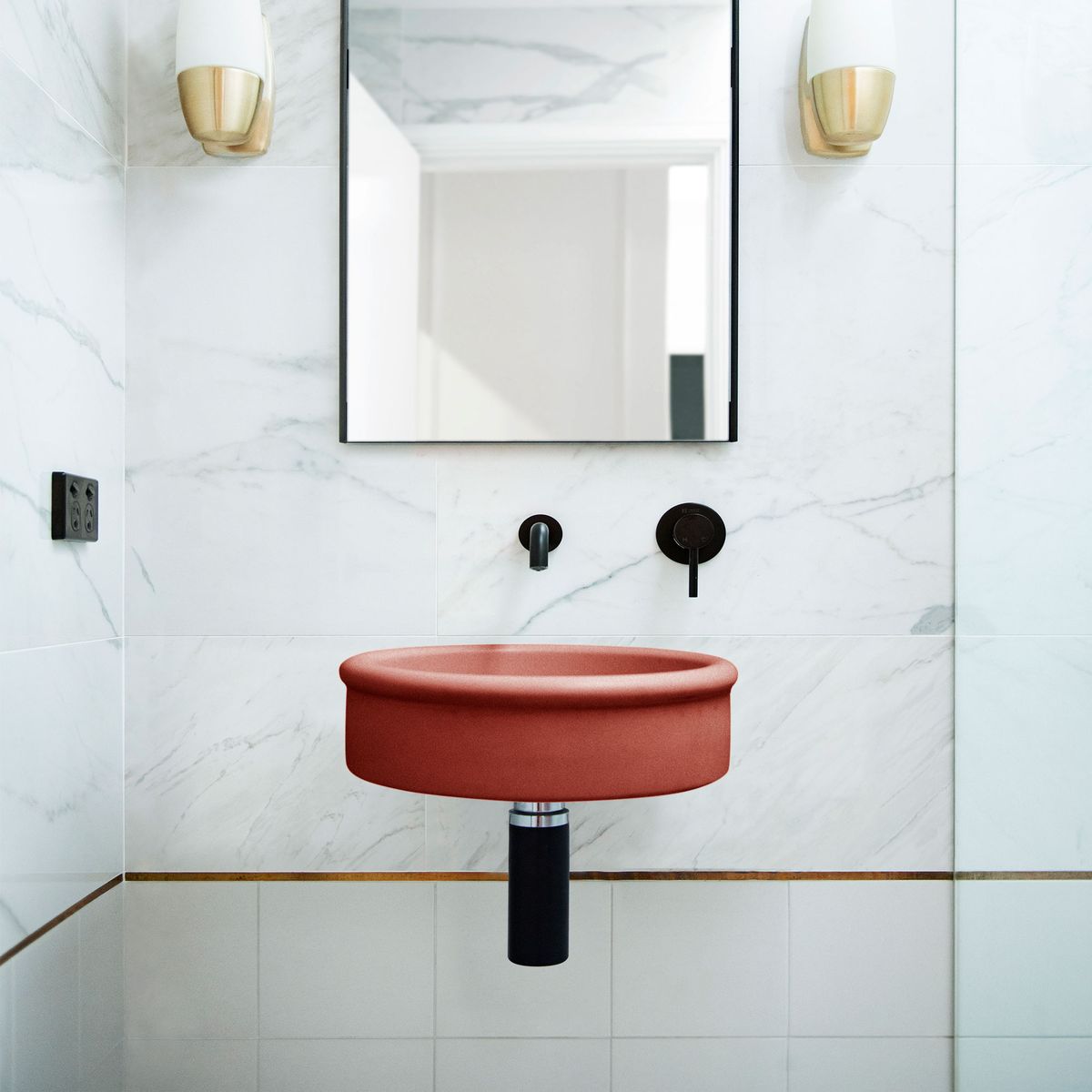 Nood Wall Mount Tubb Basin in Musk