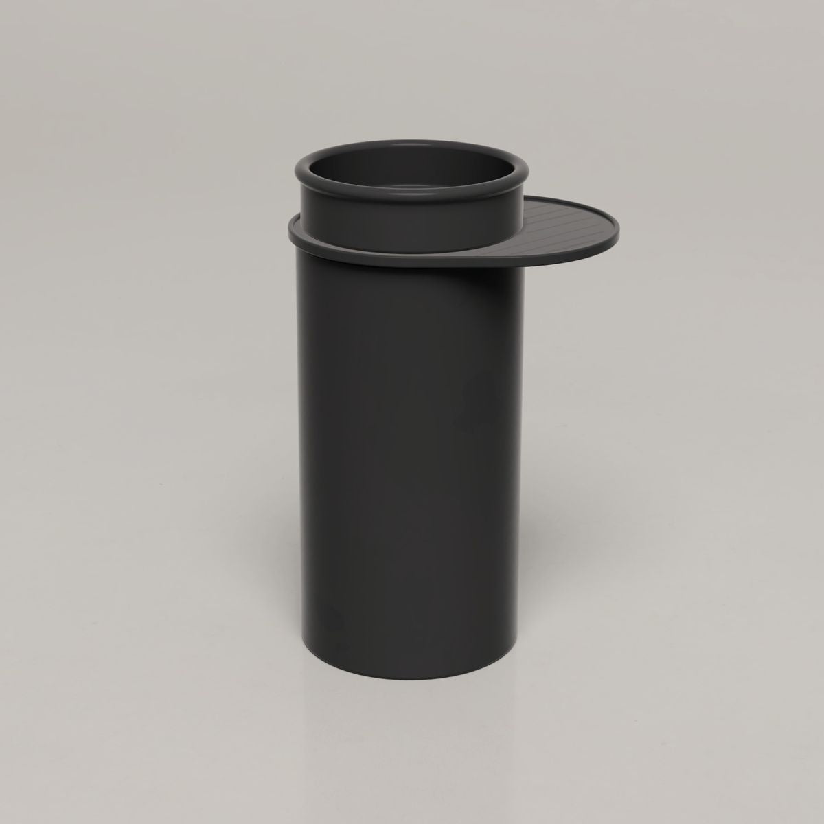 Nood Cylinder With Tray Tubb Basin in Charcoal