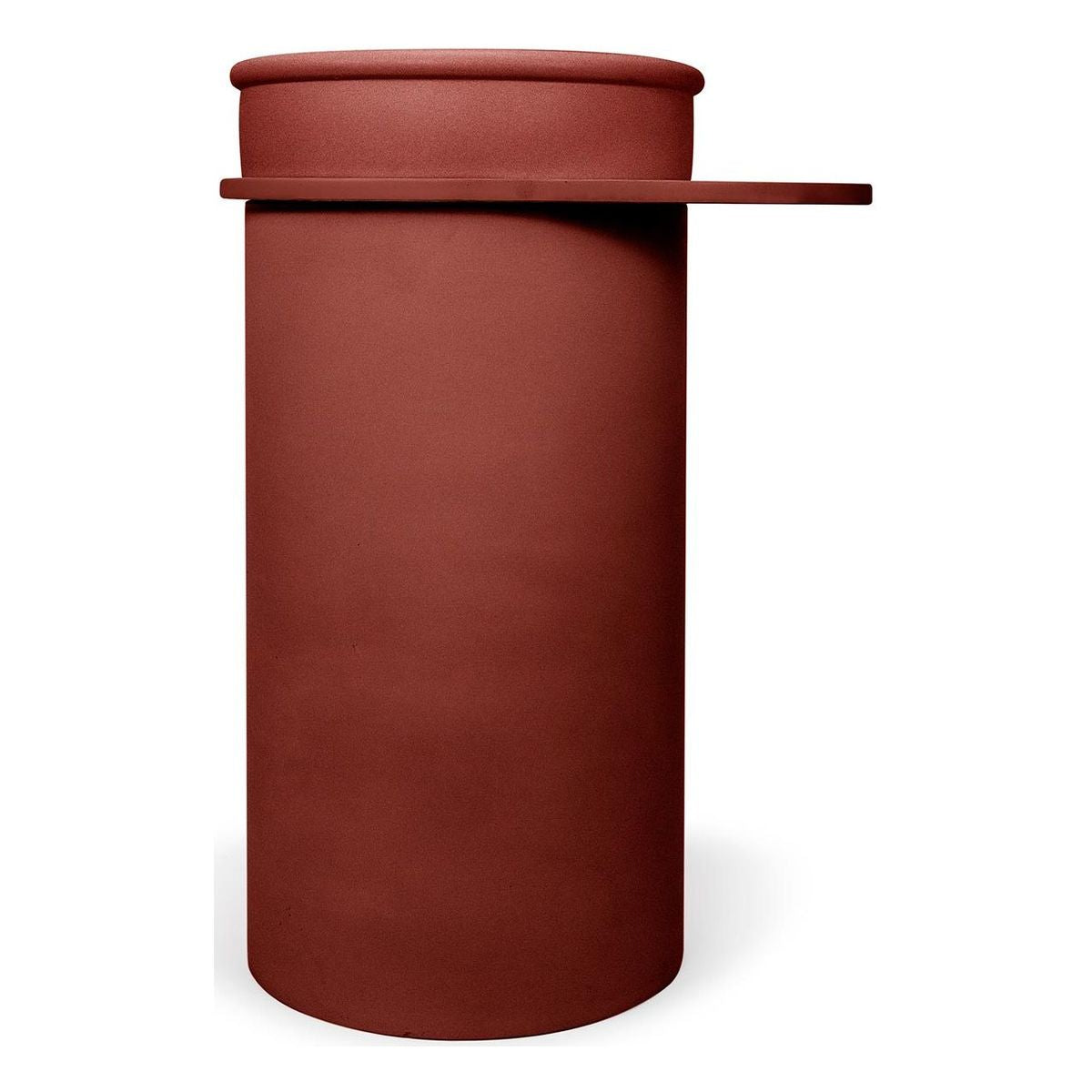 Nood Cylinder With Tray Tubb Basin in Clay