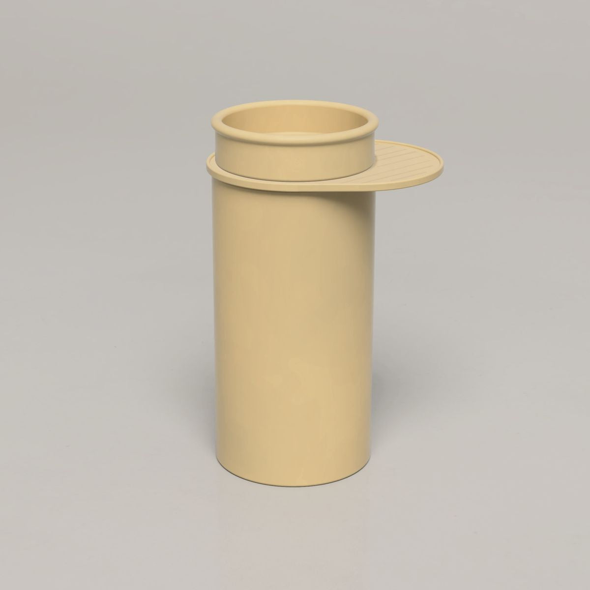 Nood Cylinder With Tray Tubb Basin in Custard