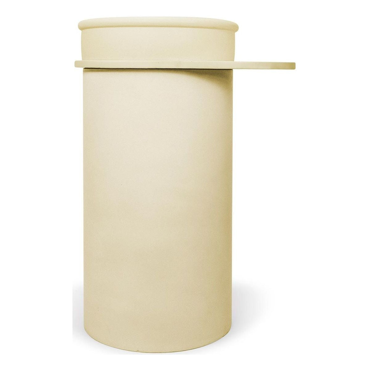 Nood Cylinder With Tray Tubb Basin in Custard