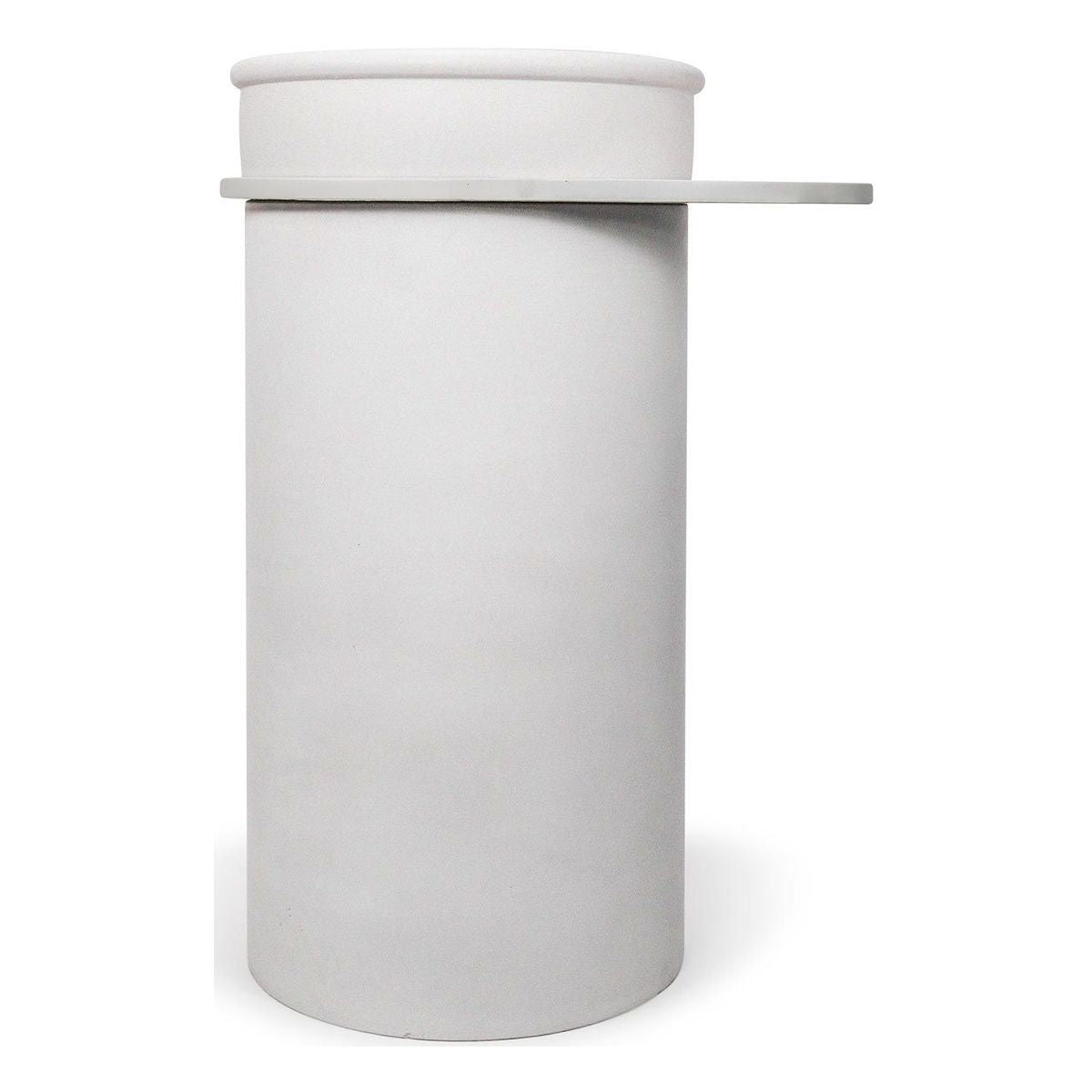 Nood Cylinder With Tray Tubb Basin in Ivory
