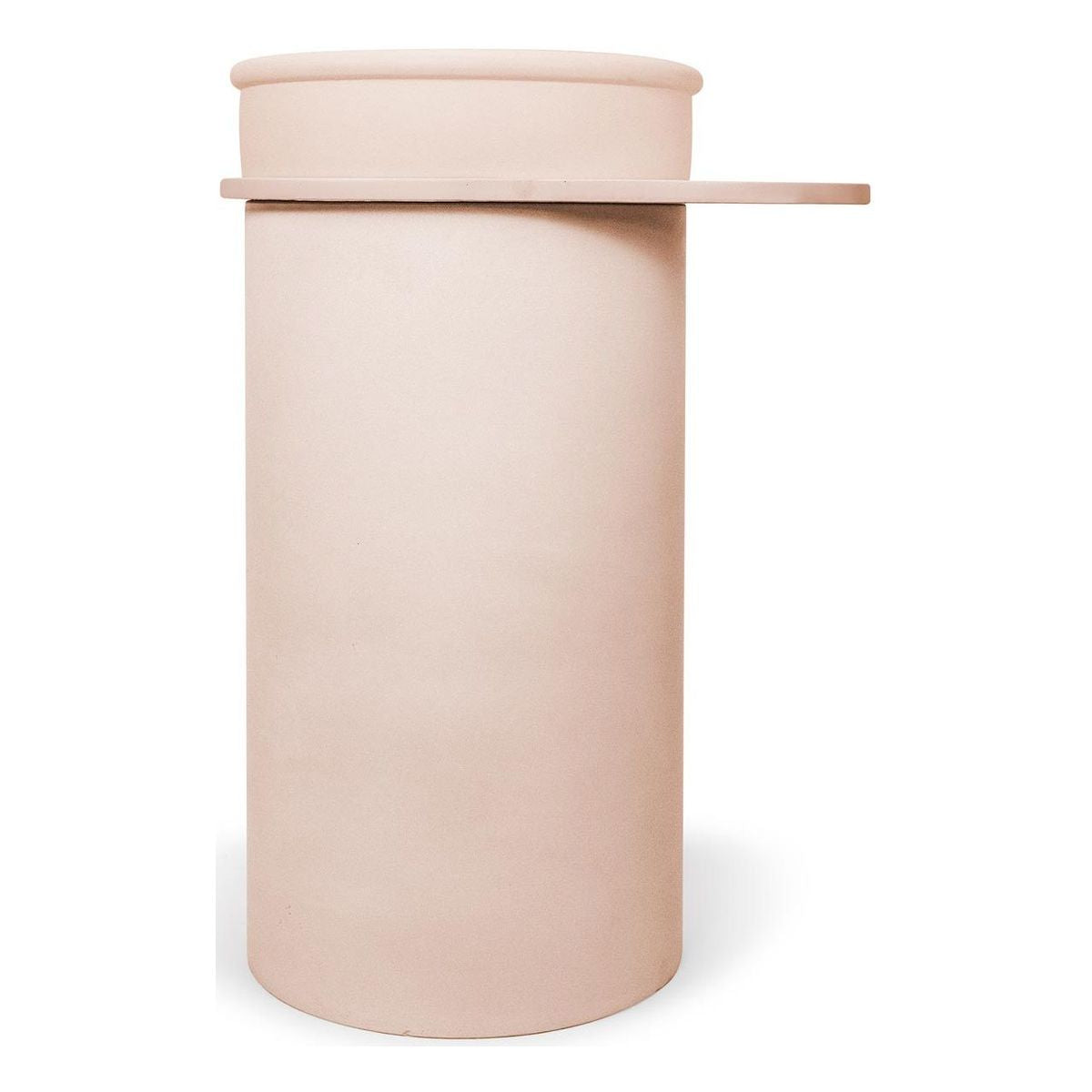 Nood Cylinder With Tray Tubb Basin in Pastel Peach
