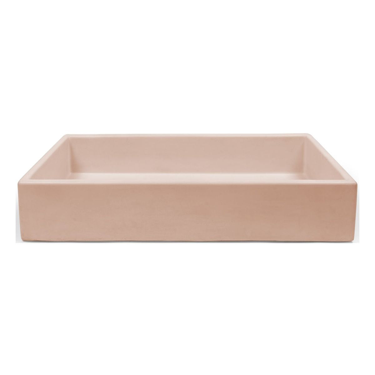 Nood Surface Mount Trough Basin in Blush Pink