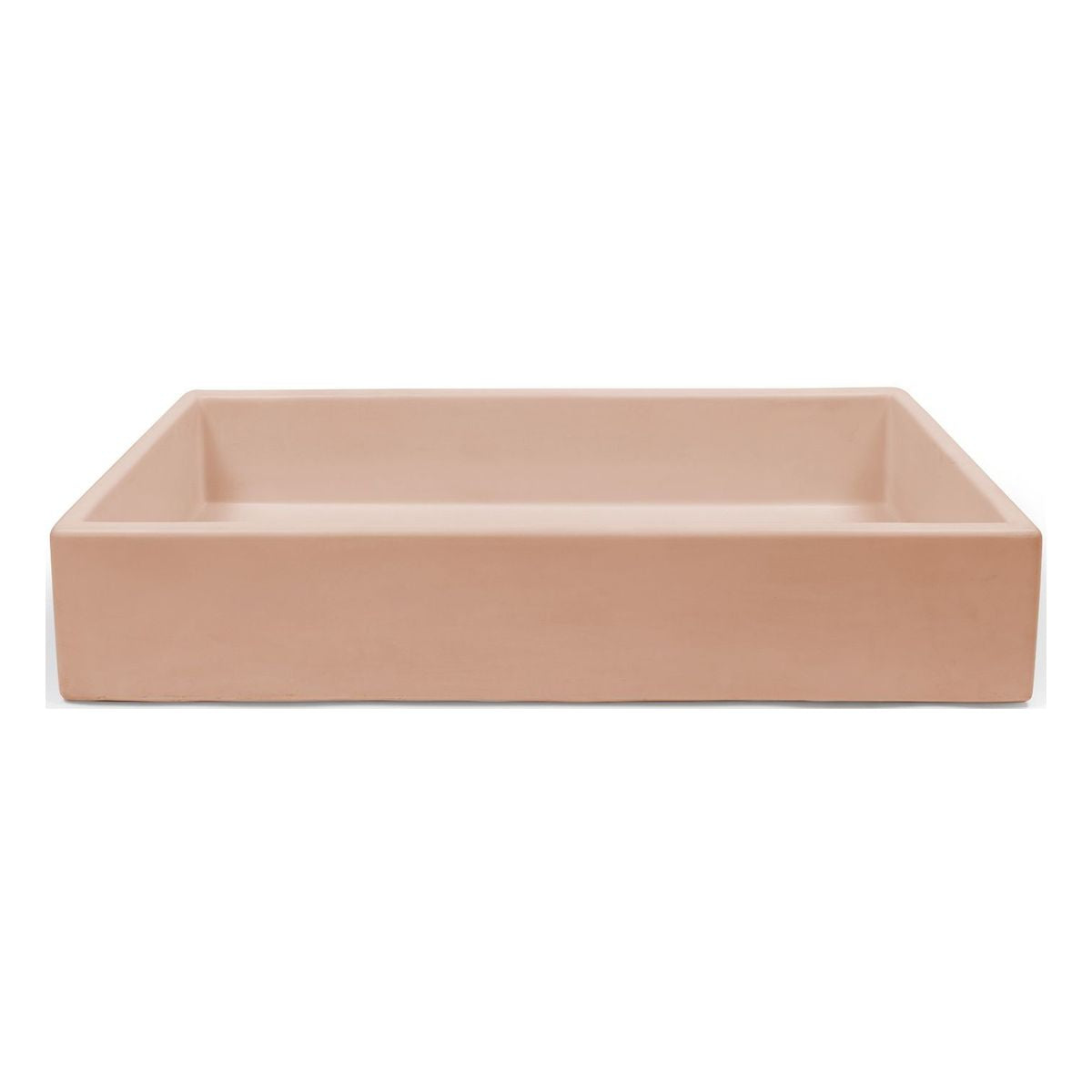 Nood Surface Mount Trough Basin in Pastel Peach