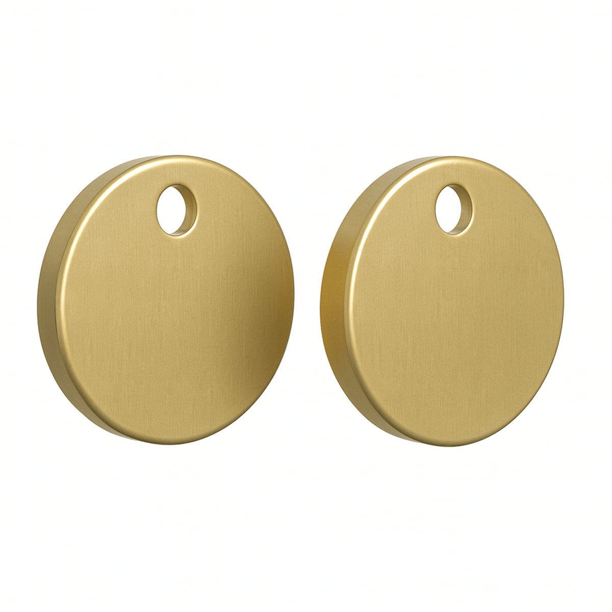 Turner Hastings WhisperFlush Thick Toilet Seat Hinge Cap Covers - Brushed Brass