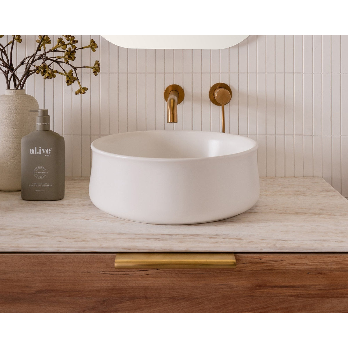 ADP Jennifer Above Counter Basin, Gloss White