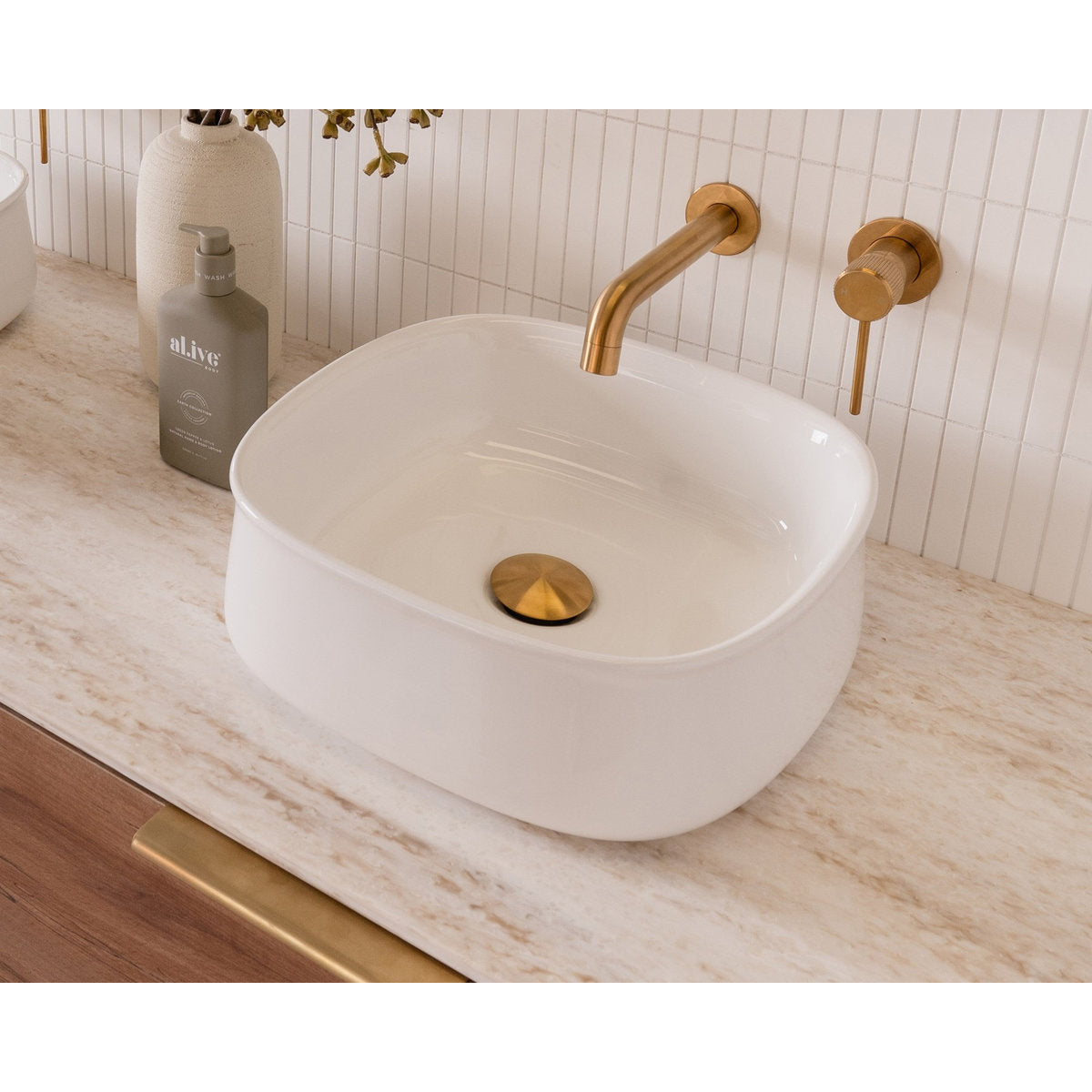 ADP Love Above Counter Basin, Gloss White
