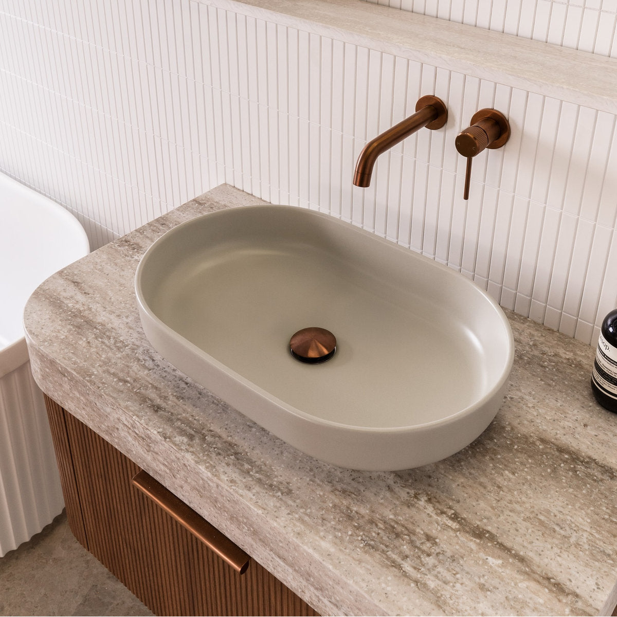 ADP Marilyn Above Counter Basin Matte Concrete