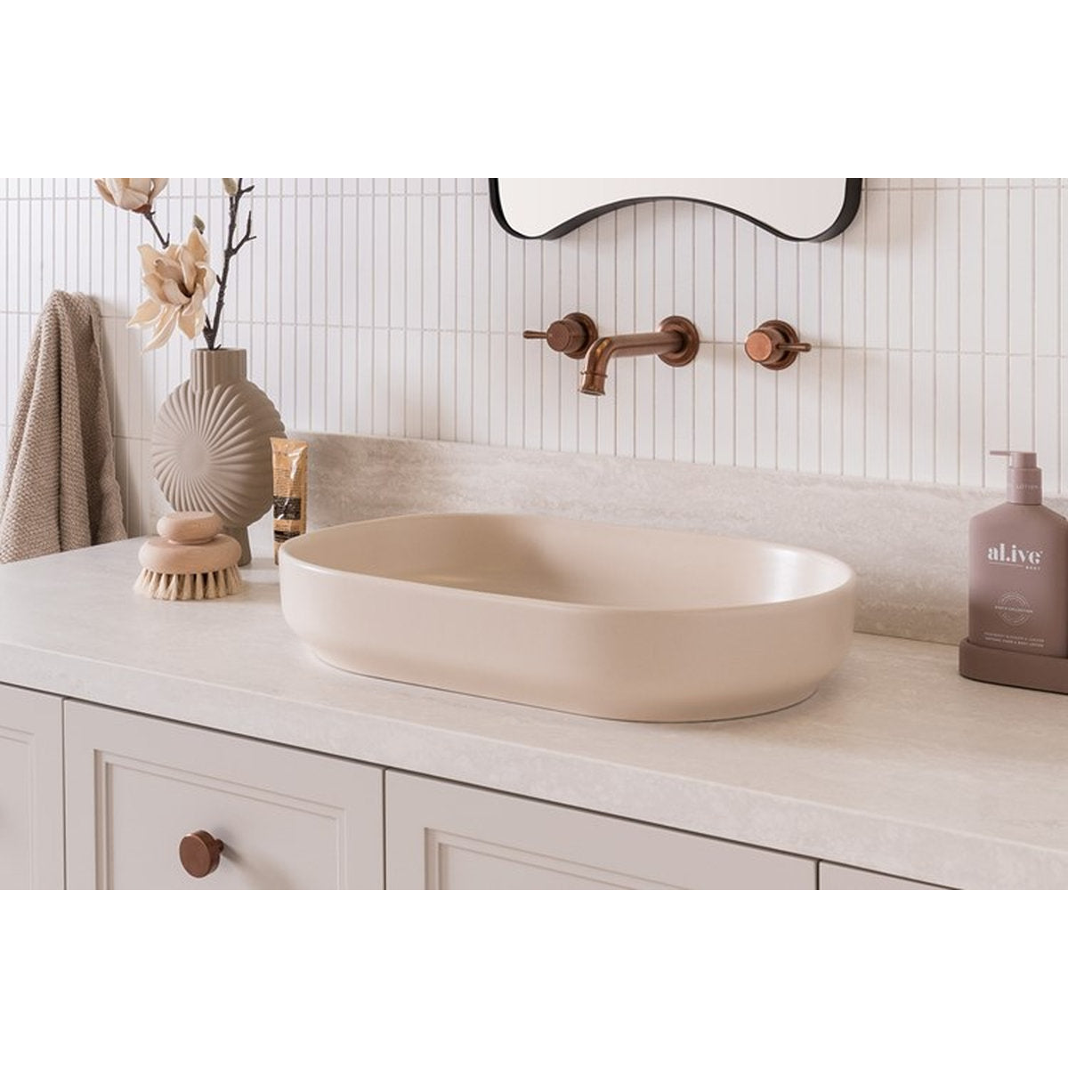 ADP Marilyn Above Counter Basin Matte Ivory