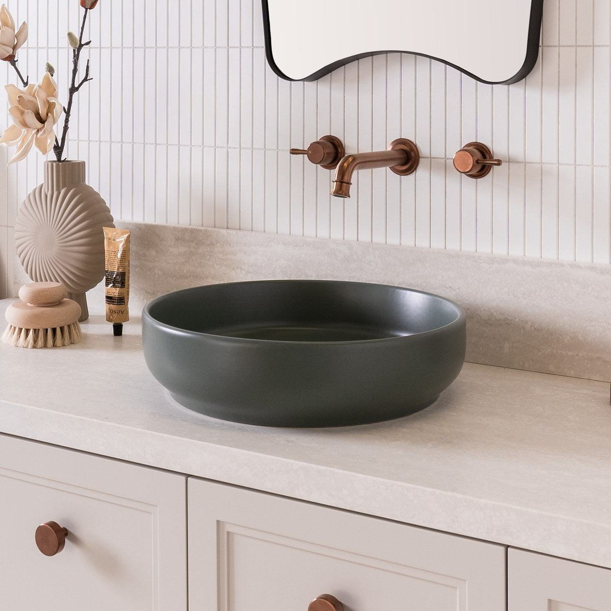 ADP Monroe Above Counter Basin, Matte Forest