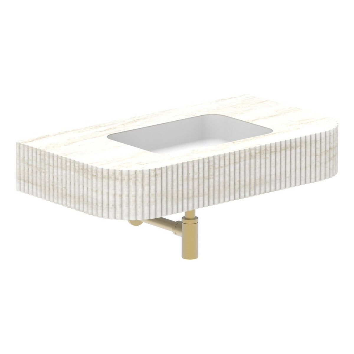 ADP Imperial Wall Basin 900mm, Sakal, No Tap Hole