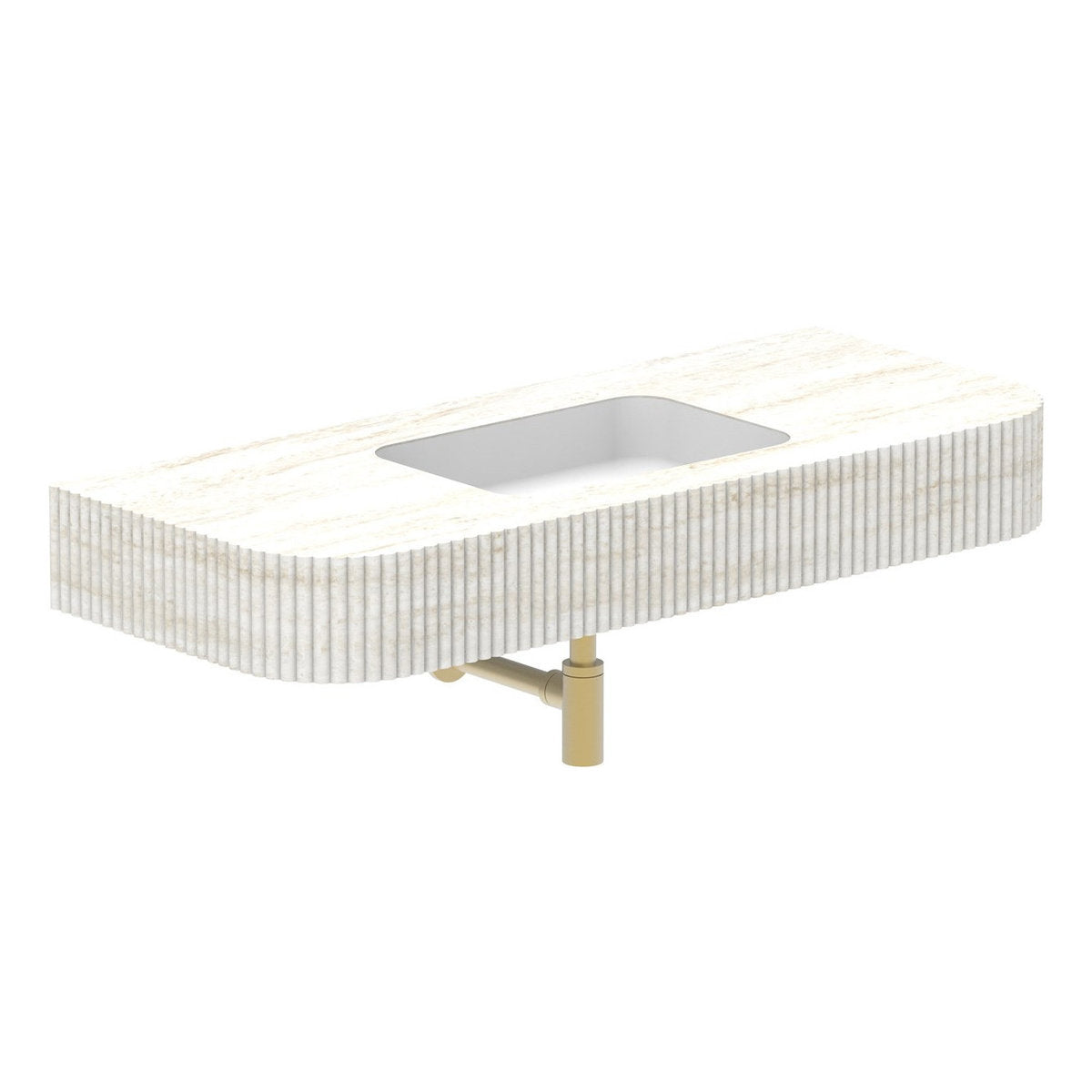 ADP Imperial Wall Basin 1200mm, Sakal, No Tap Hole