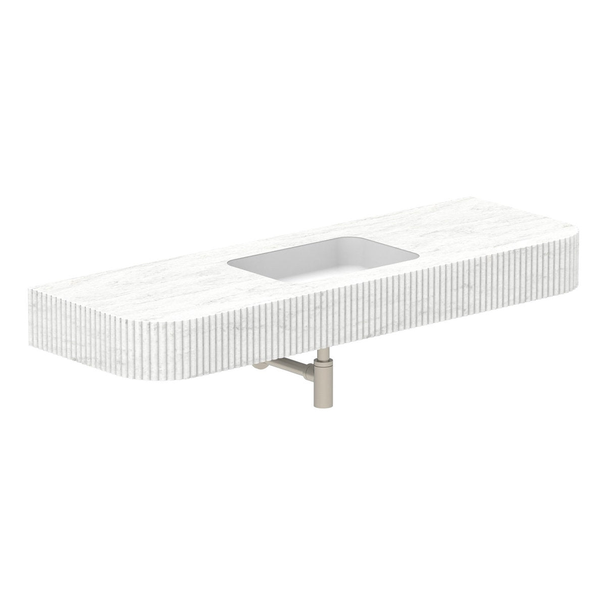 ADP Imperial Wall Basin 1500mm, Blossom, No Tap Hole
