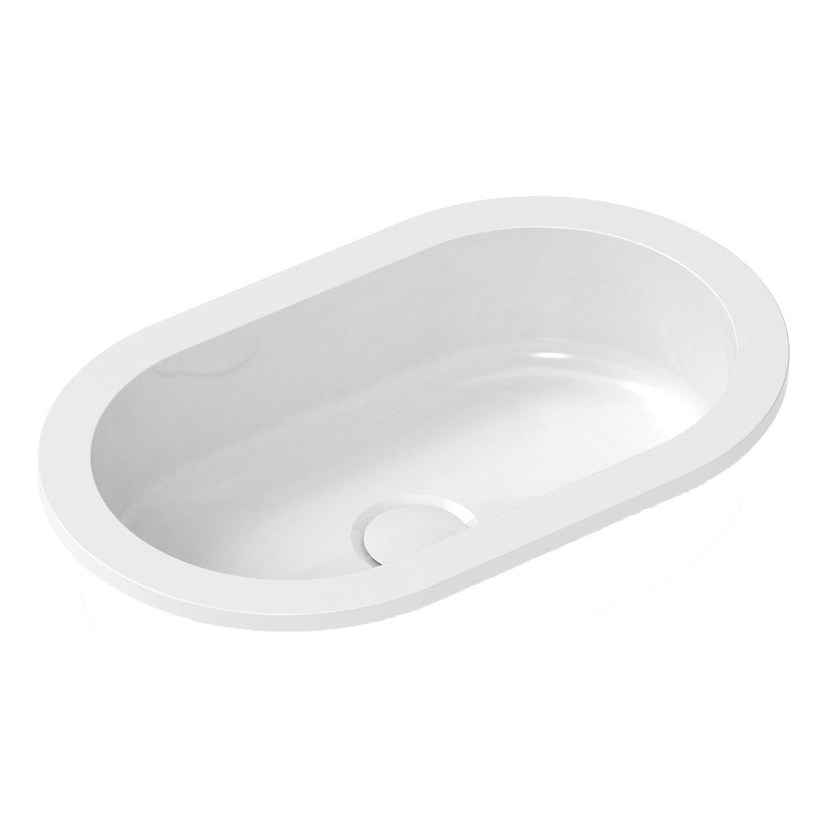 ADP Isla Under-Counter/Inset Basin, Gloss White