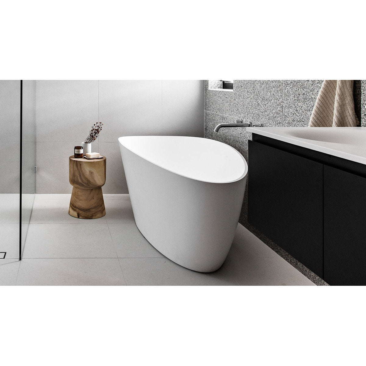 ADP Tranquil Freestanding Bath, Matte White