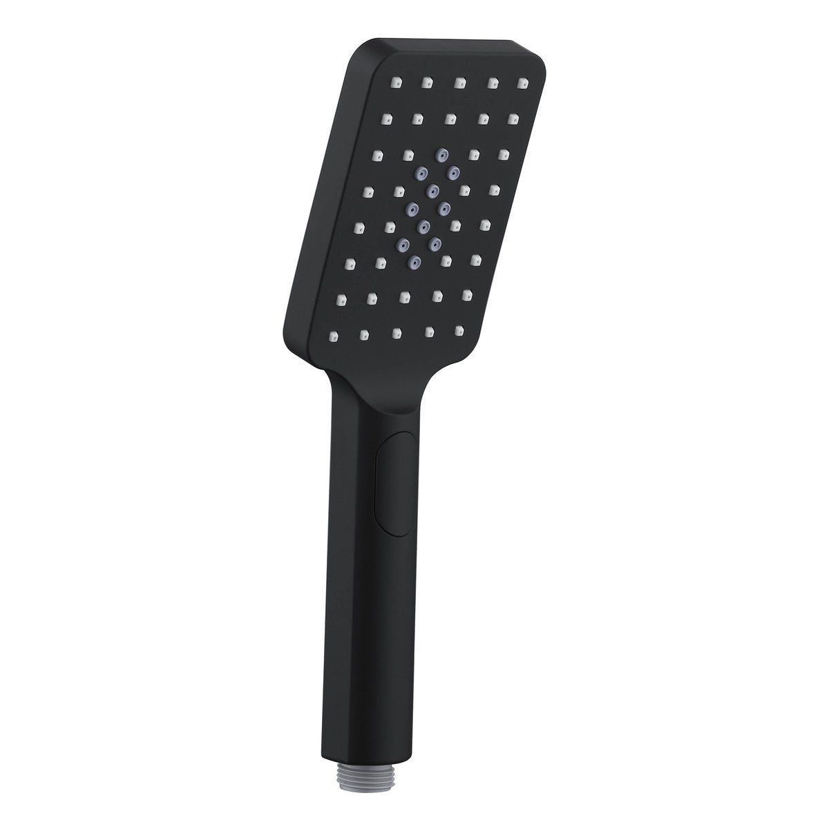 Otti Taran 250mm Matte Black Twin Shower On Rail Top Inlet Square