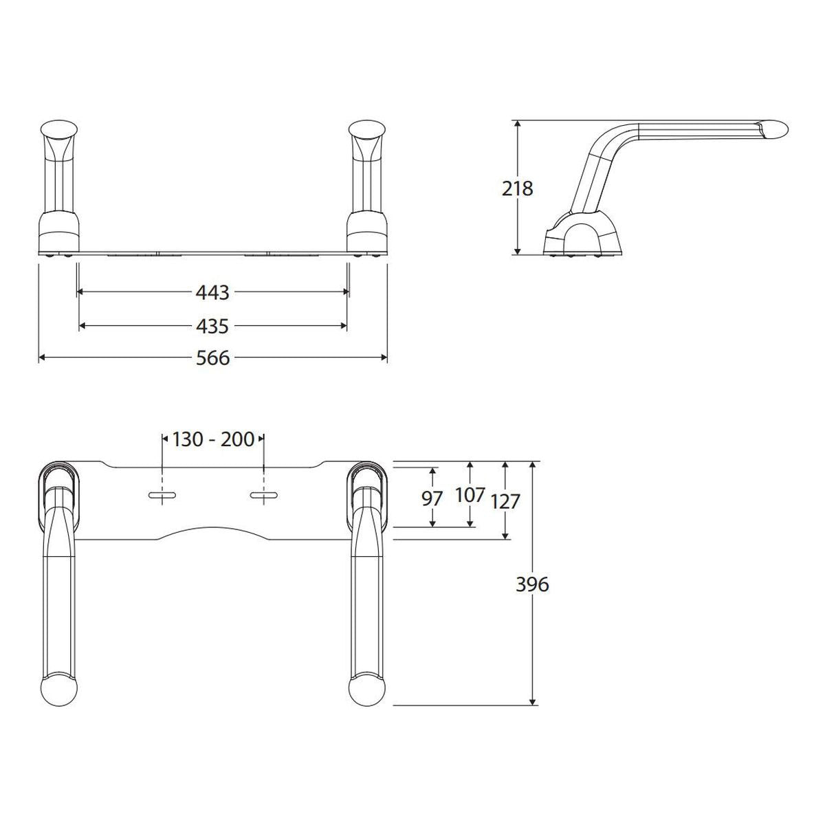 Fienza Toilet Support Arms