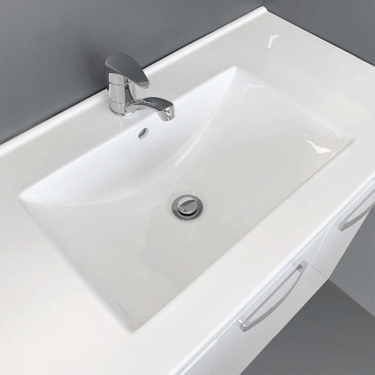 Fienza Dolce Edge Walnut 1500 Double Bowl Vanity On Kickboard