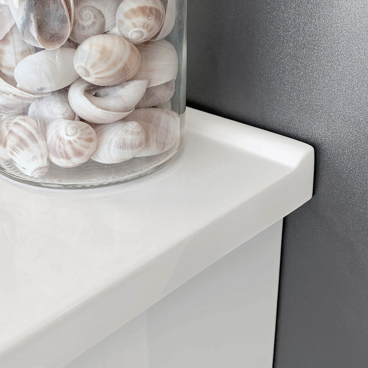 Fienza Vanessa Fingerpull Gloss White 1500 Single Bowl Vanity On Kickboard