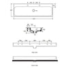 Studio Bagno Unit 120 Bench/Wall Basin - 1 Taphole