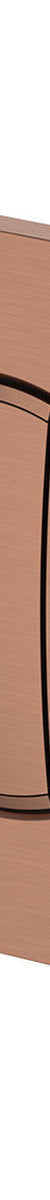 Fienza Halo Round Button Flush Plate, Brushed Copper