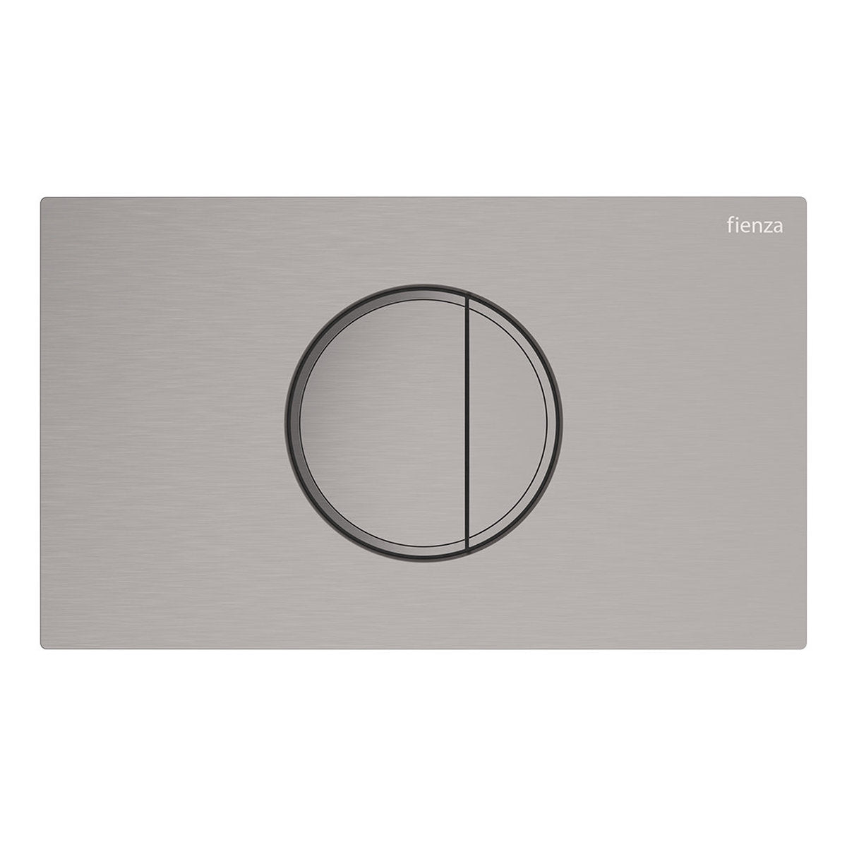 Fienza Halo Round Button Flush Plate, Gun Metal
