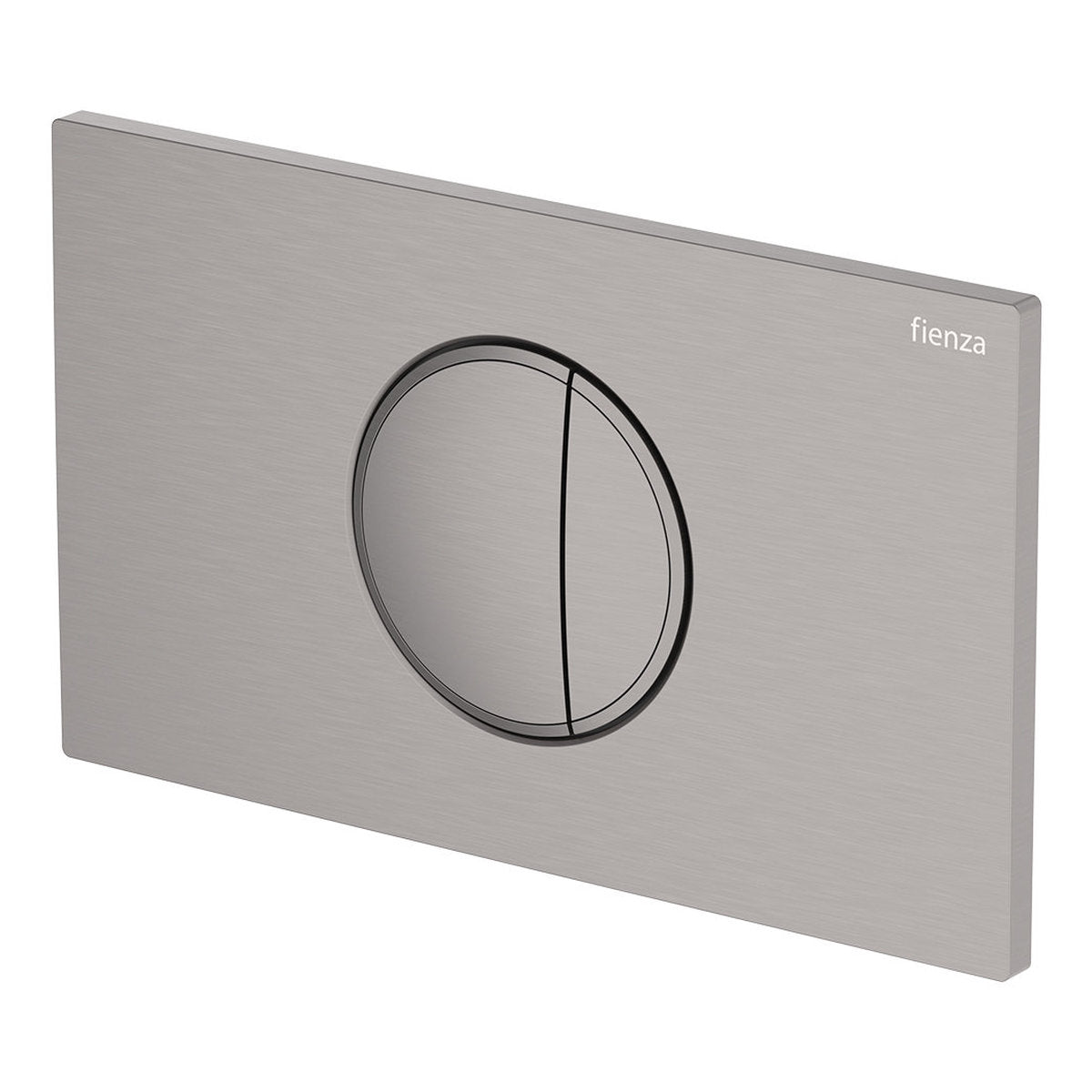 Fienza Halo Round Button Flush Plate, Gun Metal