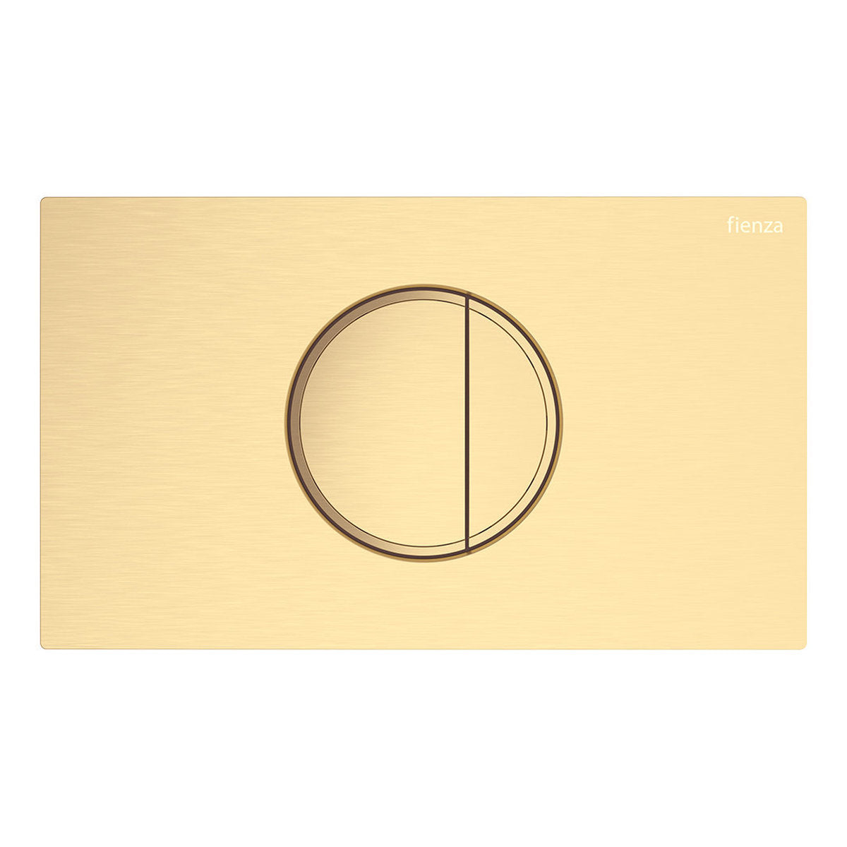 Fienza Halo Round Button Flush Plate, Urban Brass