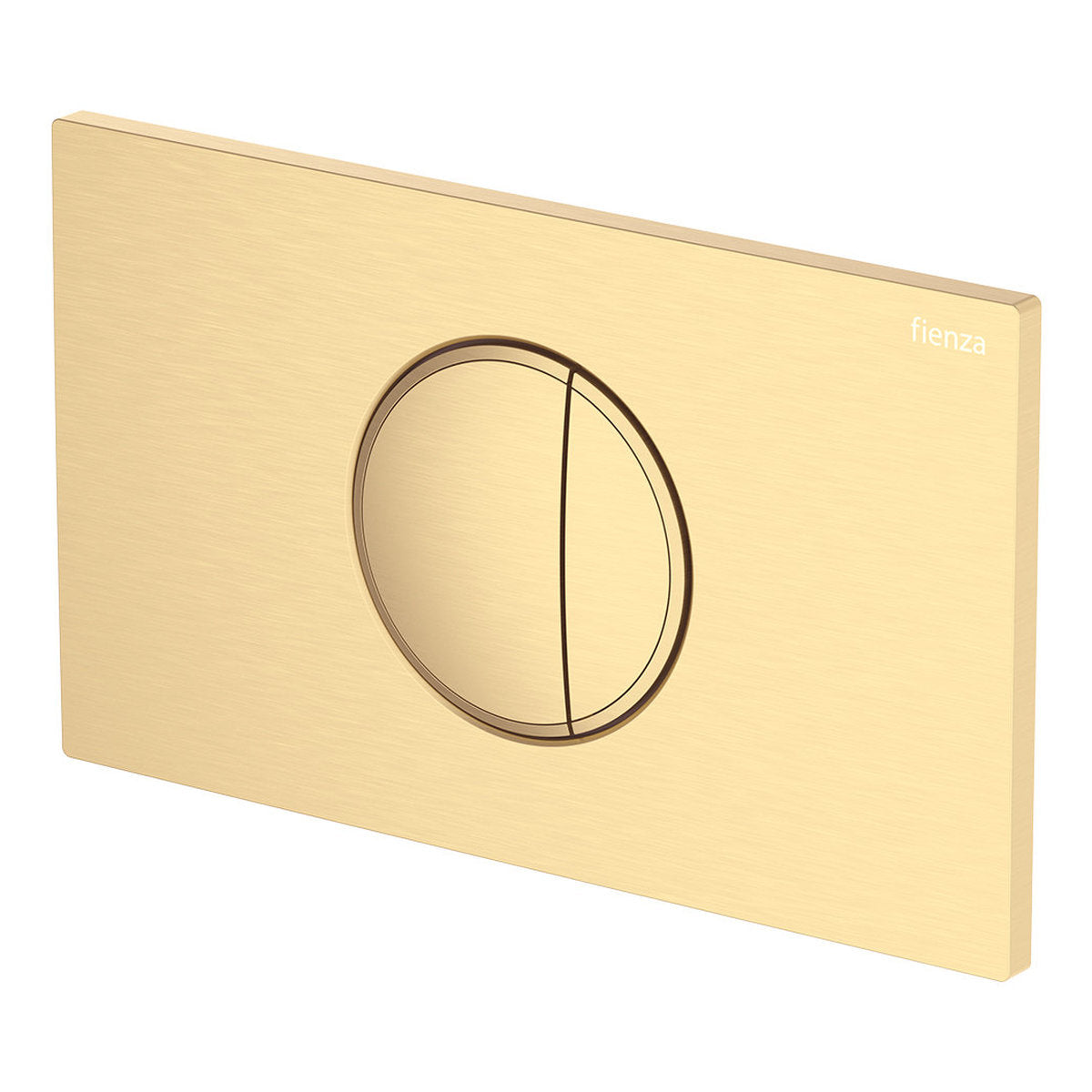 Fienza Halo Round Button Flush Plate, Urban Brass