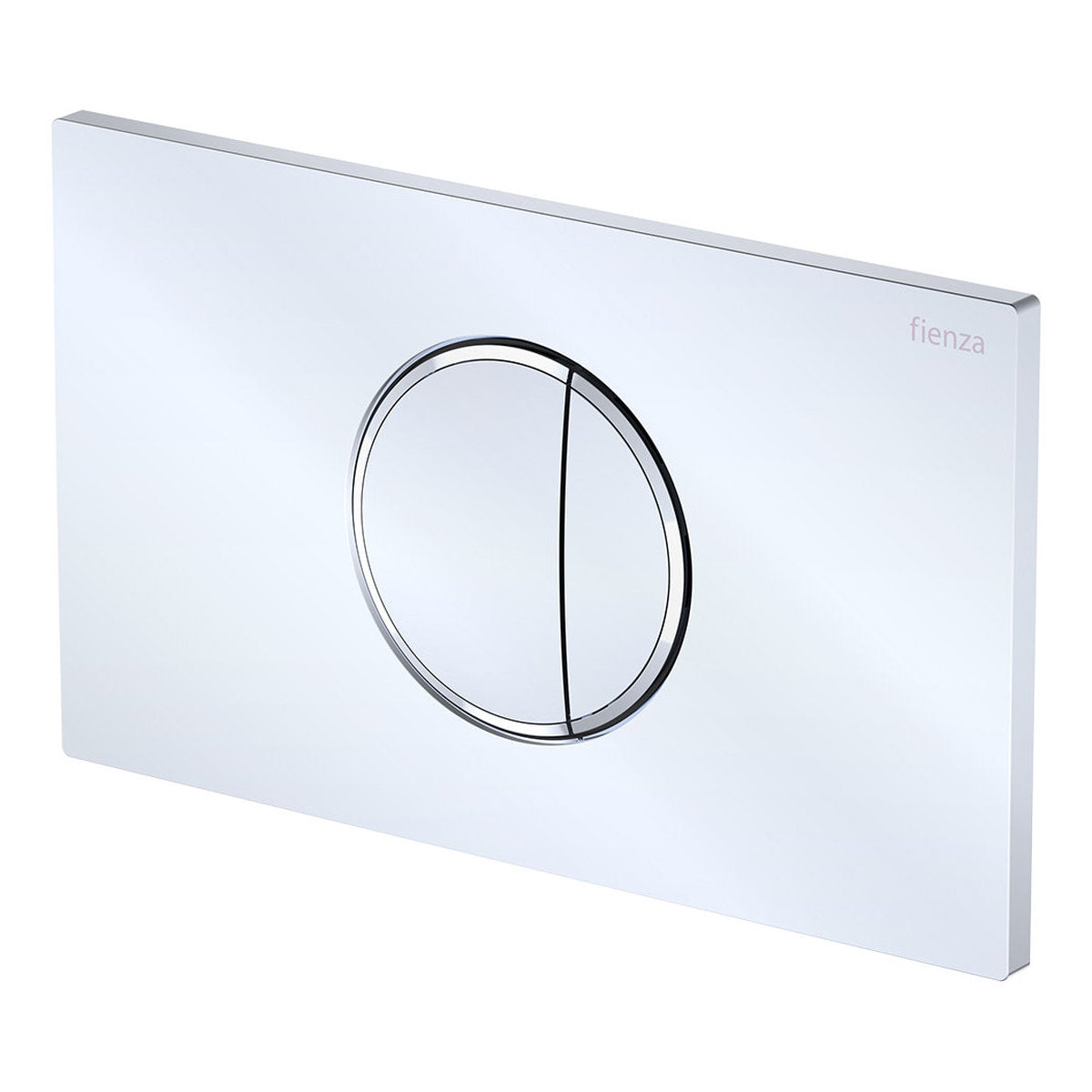 Fienza Halo Round Button Flush Plate, Chrome