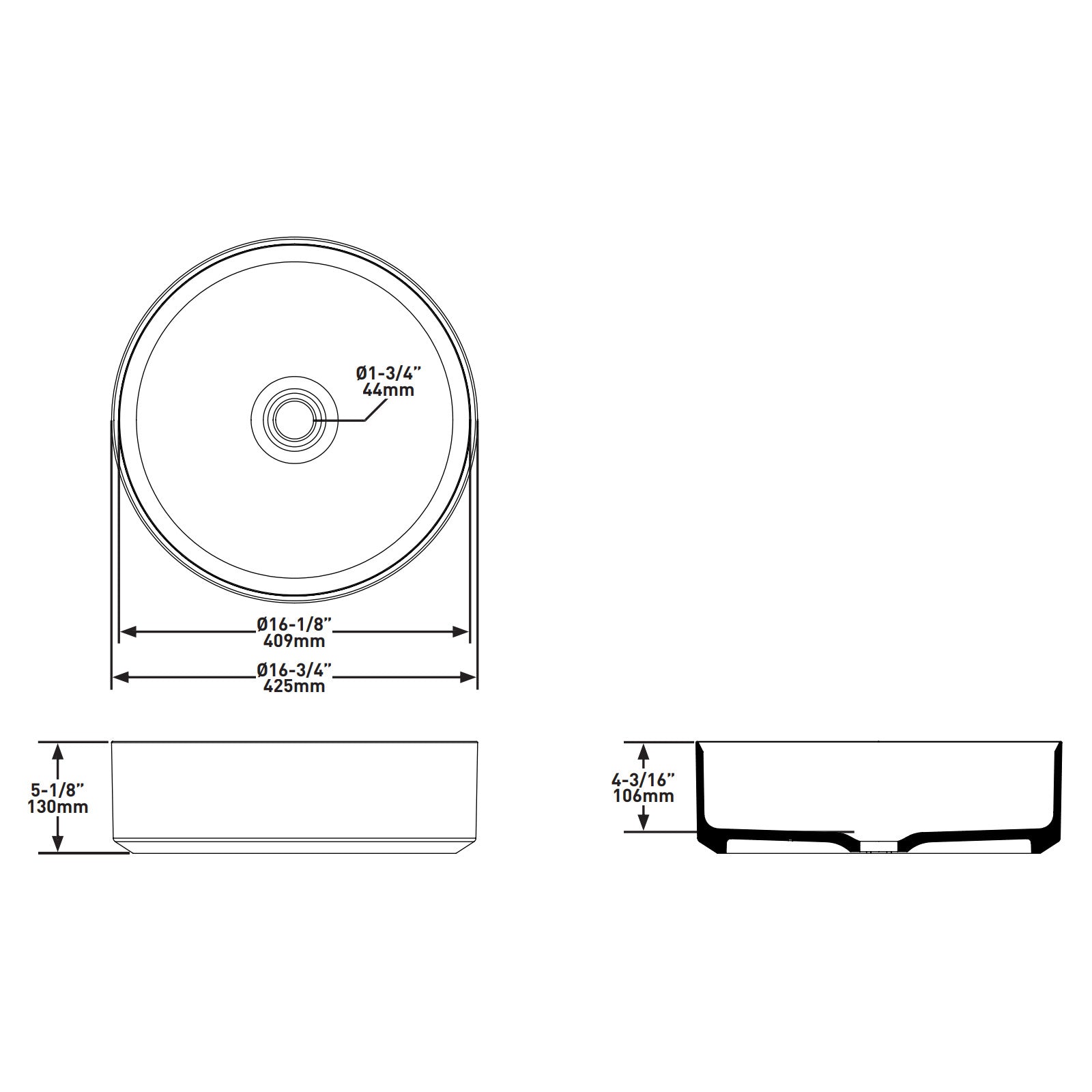 Victoria + Albert Kerid 43 Basin - Matte White